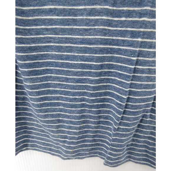 Vince Top XS Linen Shirt Pullover Striped Pocket T Tee Scoop Neck * - Picture 6 of 12